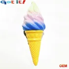 HoT sell polyurethane foam super slow rising squishy soft scented ice cream food floating key chain gift