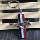 Wholesale promotional cheap Horse shape car logo keychains /Metal key chains for the car brand keychains