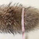 directly factory price pluffy natural reddish colour raccoon fur trim raccoon fur strips for hood