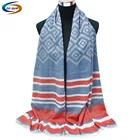 New style fashion custom jacquard fancy hijab polyester scarf