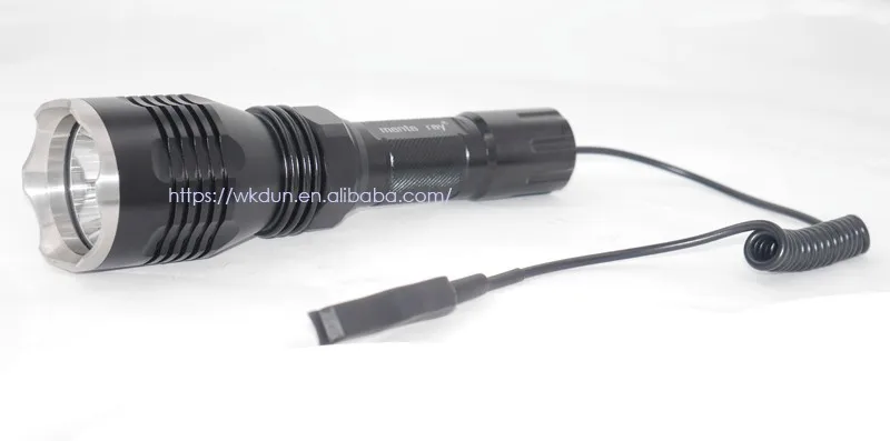1-モードステンレス鋼マンタhs-cree XP-L v5充電式戦術tlashlight電源による2 × 18650バッテリー仕入れ・メーカー・工場