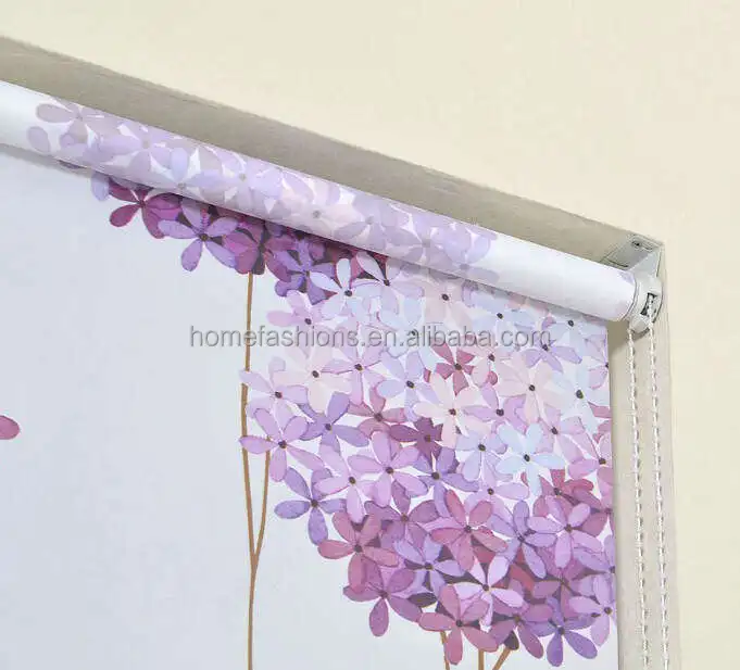Fabric Flower Printed Roller Blinds Roller Shutters Window Shade In