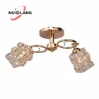 Most Popular French Diya Modern Gold Flush Mount Light Crystal Chandelier For Sale Living Room Bedroom Light