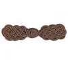 Fashion womens dress & coat antique brass Metallic badge shape chinese knot frog closures button