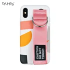 Phone Accessories Ultra Thin Soft Touching Shockproof TPU Hand Strap Phone Cover Case For iPhone XS XR