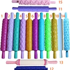 Cheapest Plastic Cake Decorating Fondant Emcbossing Rolling Pin