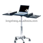 movable Laptop Table Computer Desk with metal leg and cylinder