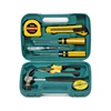 9pcs screwdriver pvc tape electric tester utility knife measure plier hammer Cheap promotional gift tools kit