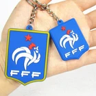 Cheap custom design colorful rubber keyring with high quality