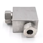 waterjet high pressure pipe fittings waterjet two way 3/8 elbow of waterjet machine