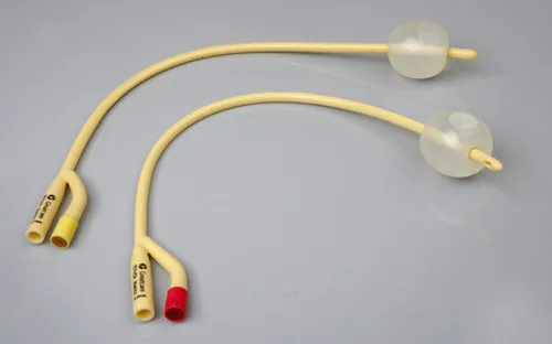 2-way Latex Foley Balloon Catheter silicone coated