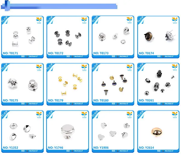 fashion rivet metal jeans button studs