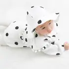 Newborn Toddler Baby Girl and Boy Rompers with Bibs