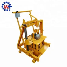 QT40-3C Manual movable/egg lay cement low price block making machine/brick making machine for sale in india