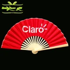 double side printing Chinese Oriental Asian Bamboo Folding Hand Fan 10 3/8