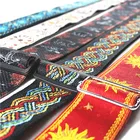 2 inch Classic Electric Guitar / Acoustic Guitar/bass Sublimation black Guitar Strap