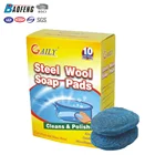 favourable prices environmental cleaning stainless steel wool scourer soap pads