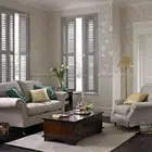 good quality grey color wood Plantation Shutter with fashionable design