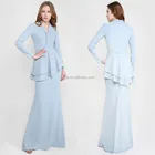 High Quality Modern Kebaya Baju Slanting With Belt Design Kurung Malaysia