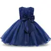 Girl dress wedding events bridesmaid kids baby clothes lace chiffon gown children