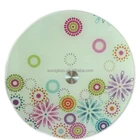 14 Retro Flowers Glass Cheese Rotating Plate Lazy Susan