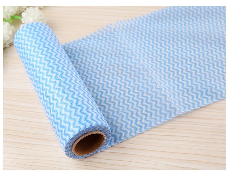 50sheets/roll Household scouring pad Kitchen nonwoven dish Cloths Cleaning Tools