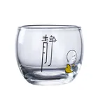 China wholesale custom handmade heat-resistant glass cup 70ML family use glass tea cups
