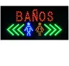 Hidly 9*19 Inch Banos Arabes LED Sign for Business Displays |Lighted Sign for Shower Shop
