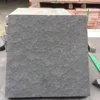 China granite pavers absolute black color flamed granite