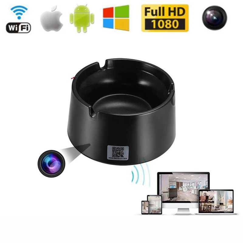 high quality  wifi Ashtray Camera 4K/1080P Full HD IP Spy security home wireless  camera