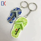China High Quality Promotion Gift Custom logo shoes shape PVC Key Chain Ring 3D Keychains