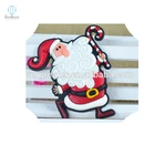 Customized colorful promotional pvc fridge magnet for father christmas