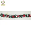 2019 new Hot sale Christmas decorations red flowers christmas garland 1.8/2.7M xmas garland