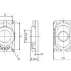 1W 8ohm Runway shape wireless waterproof speaker of home theater speaker