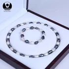 Pearl jewelry set baroque pearl necklace bridal freshwater pearl necklace sets
