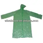 High Quality Cheap Promotional Disposable waterproof plastic pe raincoats