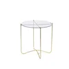 Modern Mini Round Decor Furniture gold Glass Iron Legs Side Coffee Shop Table For Home Office