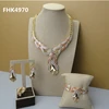 Yuminglai 2019 wedding jewellery designs new model jewelry set FHK4970