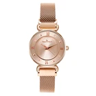 Minimalist ladies quartz watches luxury women mesh watch relojes mujer