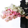 Different Types Silk Cherry Blossom Tree Branch Artificial Sakura Flower For Wedding Decor