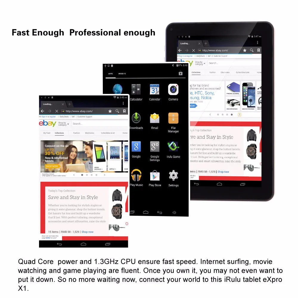 9 inch Tablet PC 1GB RAM 8GB ROM Android 5.1 Tablet Computer Quad Core Two Camera Eternal 3G WIFI 2015 New Hottest