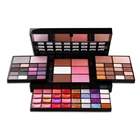 Ready to ship Without Logo 74 Colors High Pigment Eyeshadow palette big Makeup Palette set kit