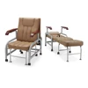 Wholesale hospital deluxe pvc folding accompany attendant chair
