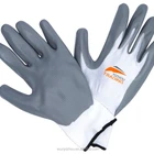 China Cheap Good quality 13 gauge white nylon grey Nitrile work gloves
