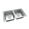 without faucet stainless steel kitchen sink made in china
