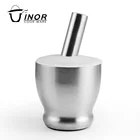 spice tools antiskid stainless steel mortar and pestle with lid