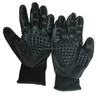 Wholesale dog Pet hair Grooming Gloves Brush Rubber Gentle Efficient cat Cleaning Grooming Comb