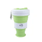 Wholesale Drinking Water Silicone Collapsible Travel Cup with Hook