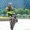 2018 new moto electrica 2400w power 80km/h high speed boosted electric scooter with offroad wheel