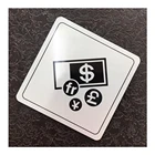 2019 HandySub Aluminum Metal Door Sign Plates Advertising Aluminium Sheets for Sublimation Printing 9.5cmx9.5cm